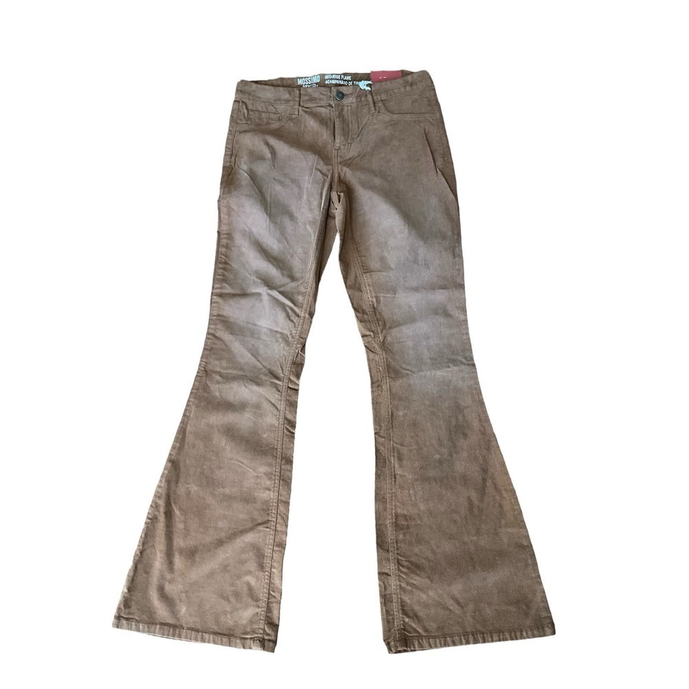Mossimo Boot Cut Pants Women's SZ‎ 10 Brown Mid Rise Easycare Cotton 5-Pockets